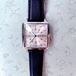 40 mm Gold face genuine leather women’s watch